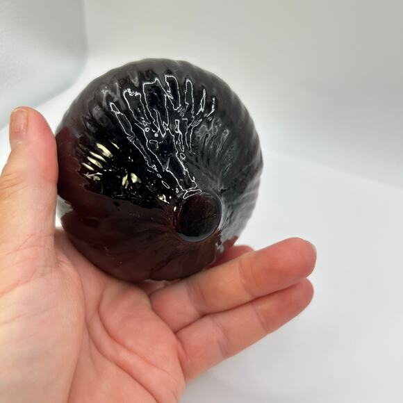 Blown Glass Red Onion Life Size Green Stem Unique Beautiful - Picture 4 of 10